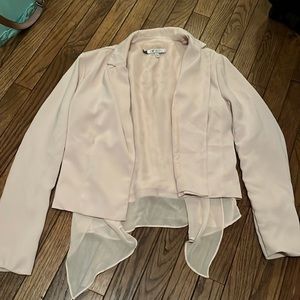 Blush pink blazer